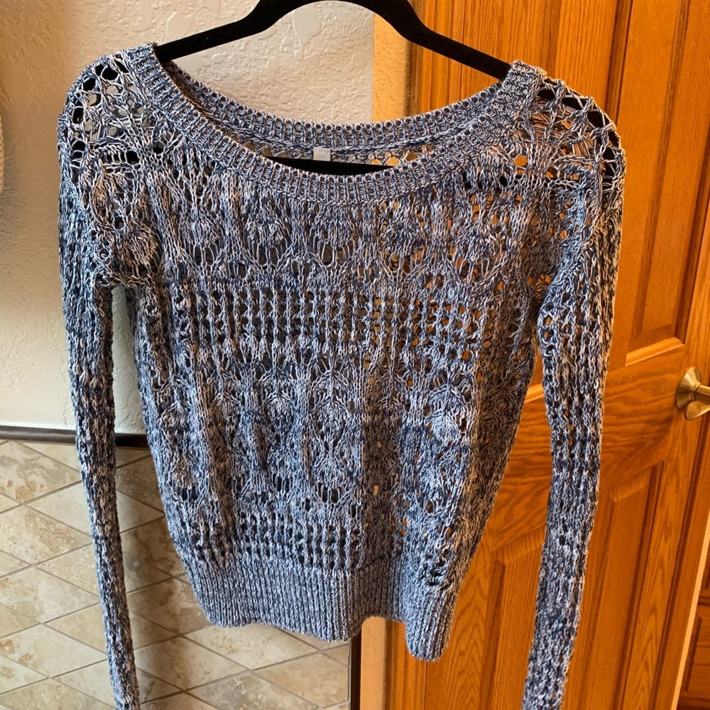 cute long sleeve see through aeropostal sweater!